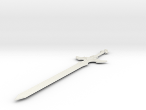 1:6 Miniature Kirito Excalibur Sword - SAO in White Natural Versatile Plastic