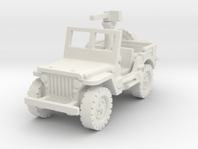 Jeep willys 30 cal (window up) 1/120 in White Natural Versatile Plastic