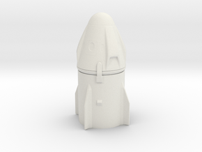 Ultra detailed Crew Dragon Capsule 1/144 scale in White Natural Versatile Plastic