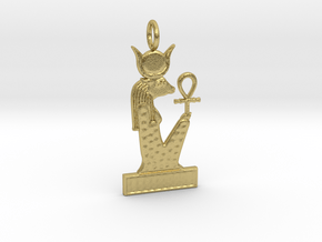 Mehet-Weret amulet in Natural Brass