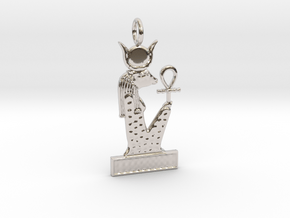 Mehet-Weret amulet in Rhodium Plated Brass