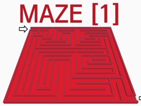 [1DAY_1CAD] MAZE [1]  in Tan Fine Detail Plastic