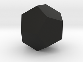 Dodecahedron in Black Natural Versatile Plastic