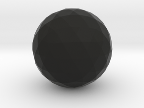 Icosahedron-Star in Black Natural Versatile Plastic
