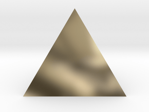 Tetrahedron in 14k White Gold
