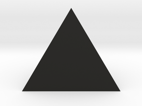 Tetrahedron in Black Natural Versatile Plastic