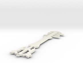 Miniature Ends of the Earth Keyblade - Kingdom Hea in White Natural Versatile Plastic