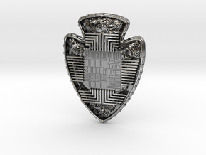 Silicon Innovations Of The Ages Pendant in Antique Silver