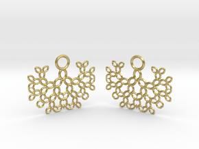 Earrings in Natural Brass