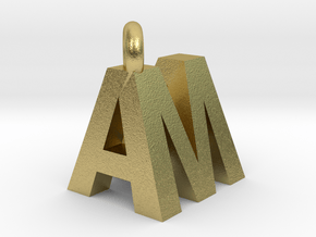 AM pendant top in Natural Brass