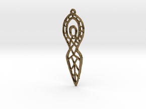 :Goddess Sketch: Pendant in Natural Bronze