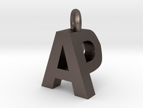 AP pendant top in Polished Bronzed-Silver Steel