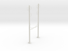 PRR CH 3PHASE+3PHASE  V2 CATENARY STEADY in White Natural Versatile Plastic