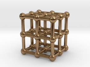 cube matrix in Natural Brass