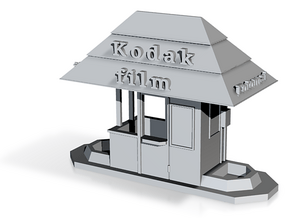 HO scale Fotomat kiosk in Tan Fine Detail Plastic