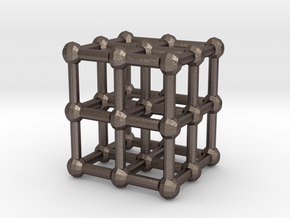 cube matrix in Polished Bronzed Silver Steel