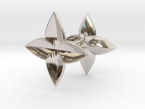 Symetric Clover Earring set in Platinum