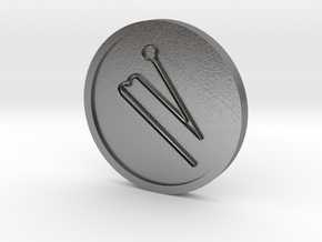 Agiel Intelligence of Saturn Coin in Natural Silver