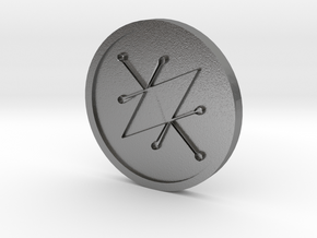 Seal of Saturn Coin in Natural Silver