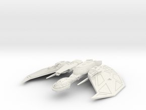 Klingon Raider Class AssaultRaider big in White Natural Versatile Plastic