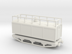 French obseration wagon  1/76 oo in White Natural Versatile Plastic