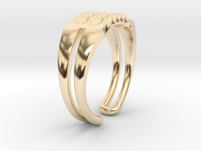 Twisted ring in 14K Yellow Gold