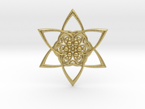 Star in Natural Brass