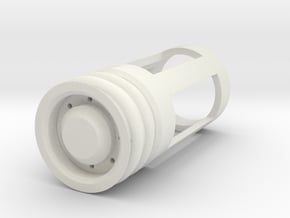 Blade Plug - Gamma in White Natural Versatile Plastic