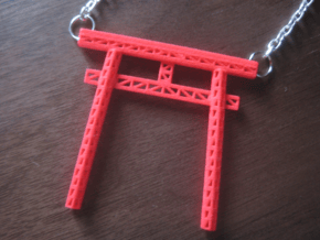 Truss Torii Gate in Red Processed Versatile Plastic