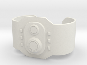 Wrist Comm in White Natural Versatile Plastic