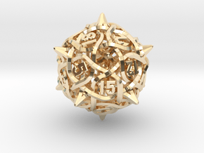 Thorn d20 V2 in 14K Yellow Gold