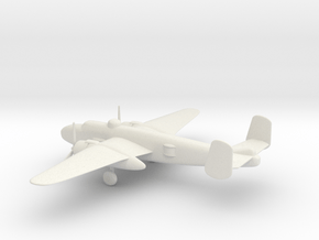 North American B-25J Mitchell in White Natural Versatile Plastic: 1:87 - HO
