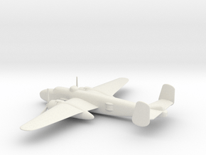 North American B-25J (w/o landing gears) in White Natural Versatile Plastic: 1:144