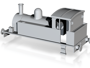 OO Gauge 0-4-0T Industrial Locomotive Body in Tan Fine Detail Plastic