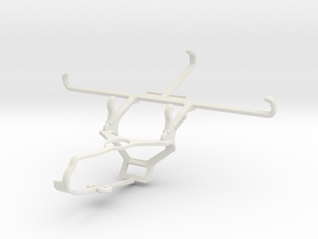 Controller mount for Steam & vivo Y15 - Front in White Natural Versatile Plastic