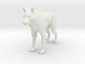 Printle Animal Wolf 03 - 1/24 in White Natural Versatile Plastic