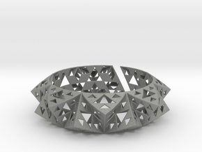 Sierpinski Bracelet in Gray PA12