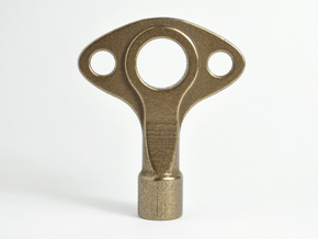 Drum Key - Wearable & Functional by SCAD Design in Polished Bronze Steel