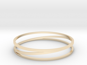 Bangle Hoola Hoop 03 in 14k Gold Plated Brass
