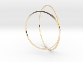 Bangle Hoola Hoop 02 in 14k Gold Plated Brass