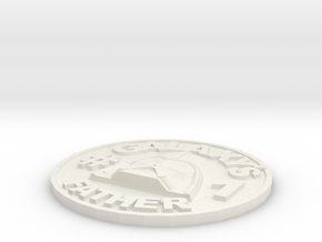 Galaxy's #1 Father Memorial Coin Father's Day Gift in White Natural Versatile Plastic