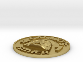 Galaxy's #1 Father Memorial Coin Father's Day Gift in Natural Brass