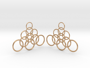 Ringy Earrings in Natural Bronze