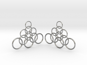 Ringy Earrings in Natural Silver