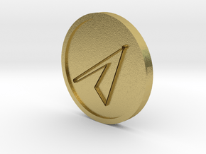 Graphiel Intelligence of Mars Coin in Natural Brass