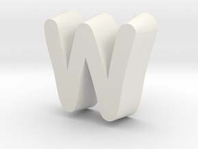 Letterbowl M in White Premium Versatile Plastic