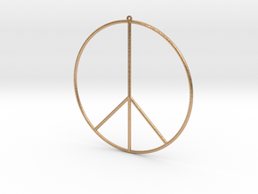 PEACE EARRiNG in Natural Bronze