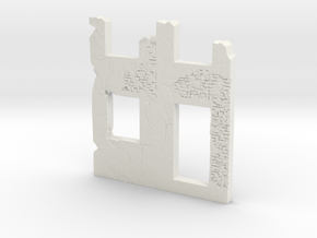 Building wall ruins 1/72 in White Natural Versatile Plastic