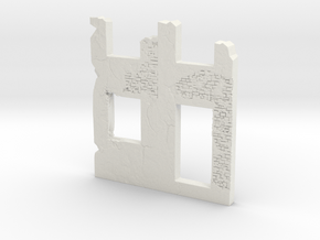 Building wall ruins 1/56 in White Natural Versatile Plastic