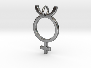 Mercury Pendant in Polished Silver